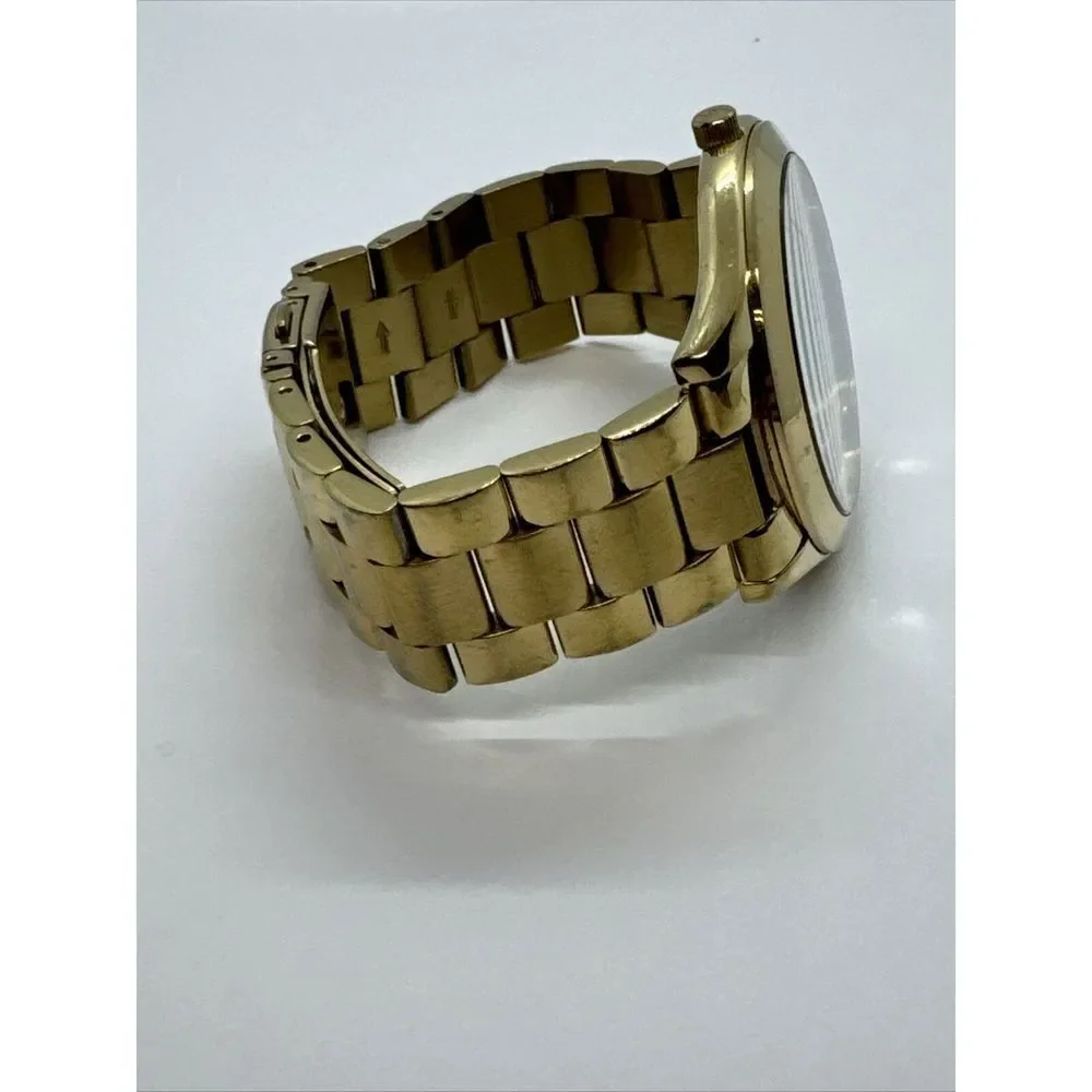 Michael Kors MK3381 Unisex Gold Stainless Steel Analog Dial Quartz Watch JNA442
